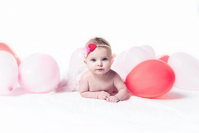 Baby with Balloons Newborn Photography at Cobalt Studios PDX Portland Baby with Balloons Newborn Photography at Cobalt Studios PDX Portland